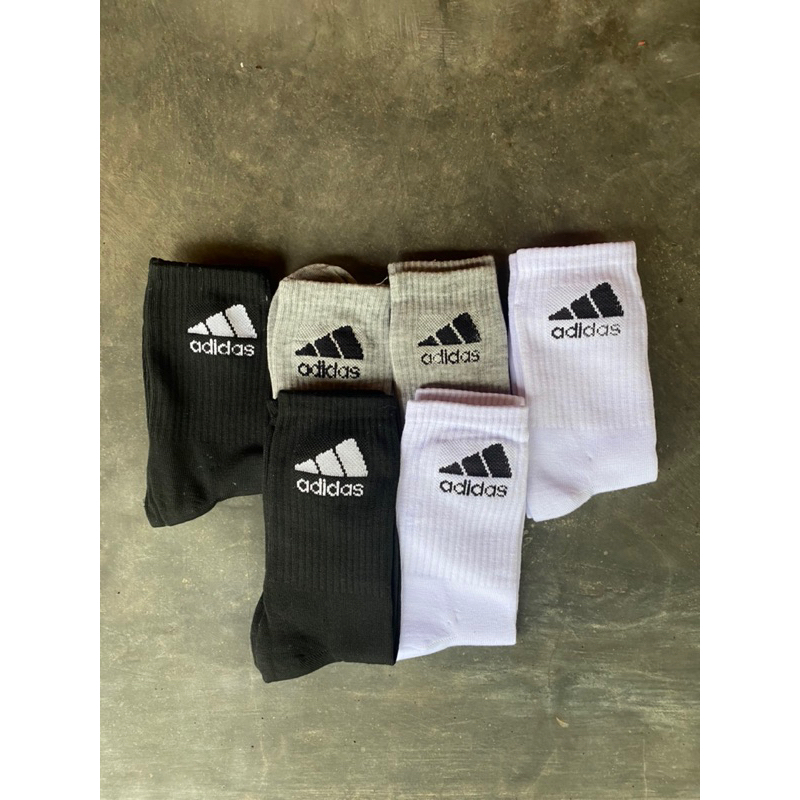 Kaos Kaki Adidas Socks Olahraga Sebetis Panjang PE Futsal