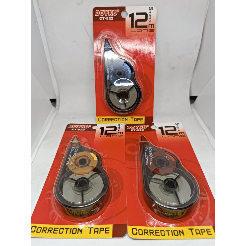 Tip X Pita Label Tarik Correction Tape Jinuo Joyko warna warni 1 pcs