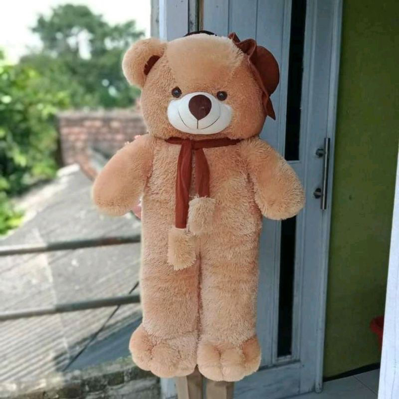 Boneka Teddy Bear Beruang Varian Topi Syal Label SNI