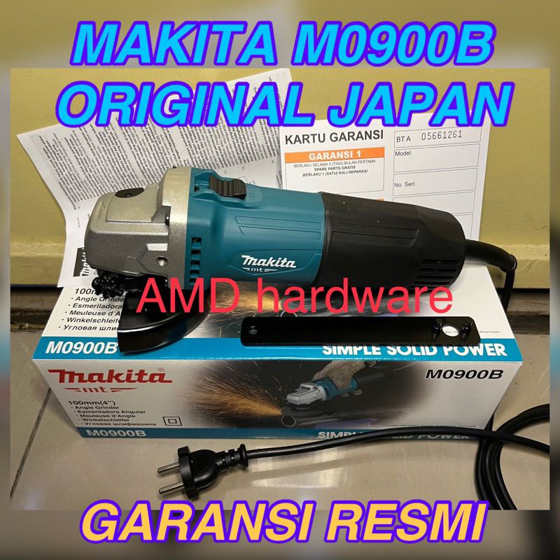 MESIN GERINDA TANGAN MAKITA M0900B ORIGINAL JAPAN GURINDA/GRINDA 4" MT90 Maktec MT 90 m9513b