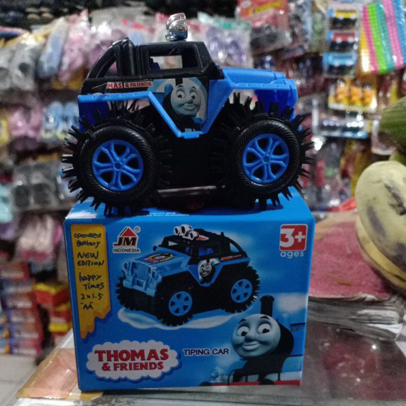 Mainan Mobil gila jungkir balik thomas train angry avengers polisi lebah tumbling car jeep thomas