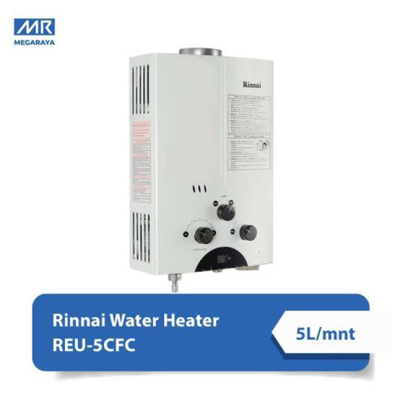 READY STOCK! Rinnai Water Heater Gas REU 5 CFC Pemanas Air Rinnai Bergaransi