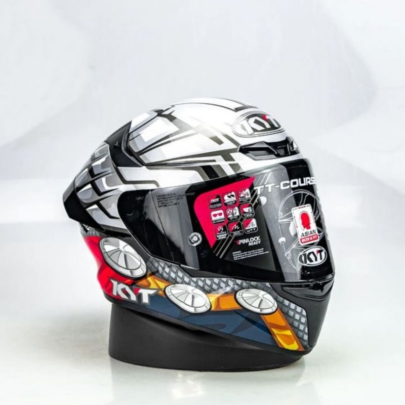 Helm KYT TT Course Marvel Thor / TTC Thor / TT Course Thor / Produk Original KYT