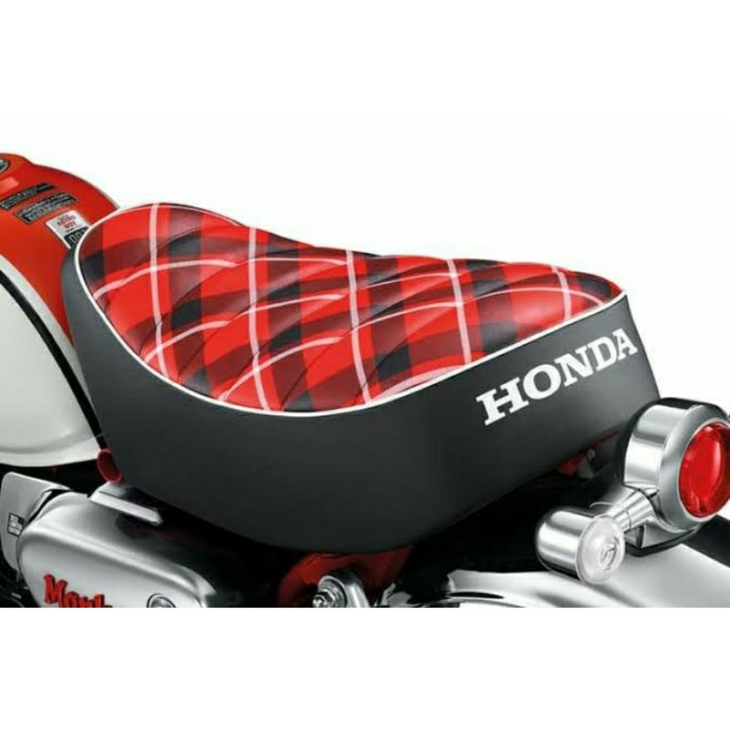 Bahan Cover Jok Honda Monkey Gorilla Dax ST70 | Kulit Sintetis Bahan Jok Motor Motif Tartan