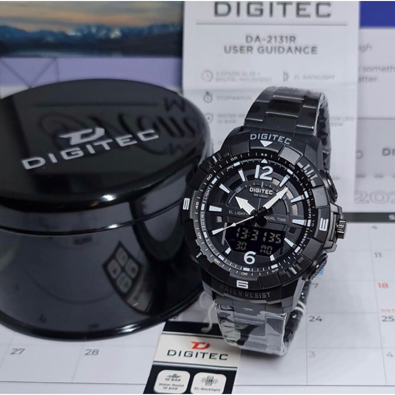 jam tangan digitec DA2131 double time Analog-Digital