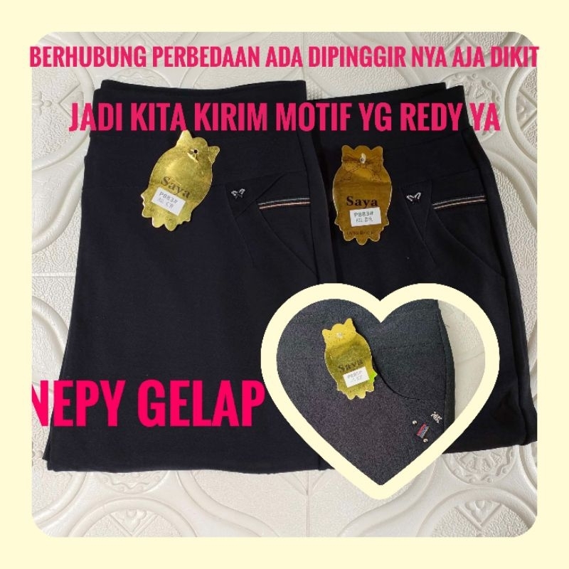 celana IMPOR polos merk SAYA super jumbo khusus hitam ukuran 8xl LP 87 melar 130