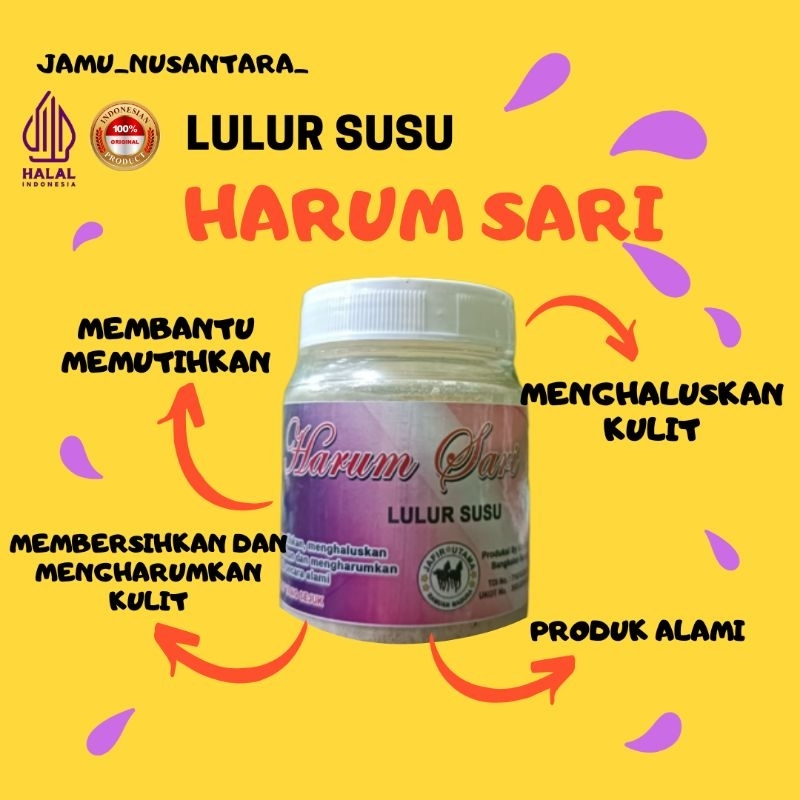 LULUR BADAN HARUM SARI/LULUR PENGANTIN WANGI