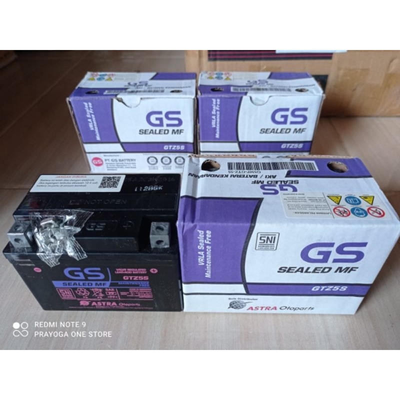 AKI KERING KPH BEAT GS ASTRA GTZ-5S 12V 3.5Ah