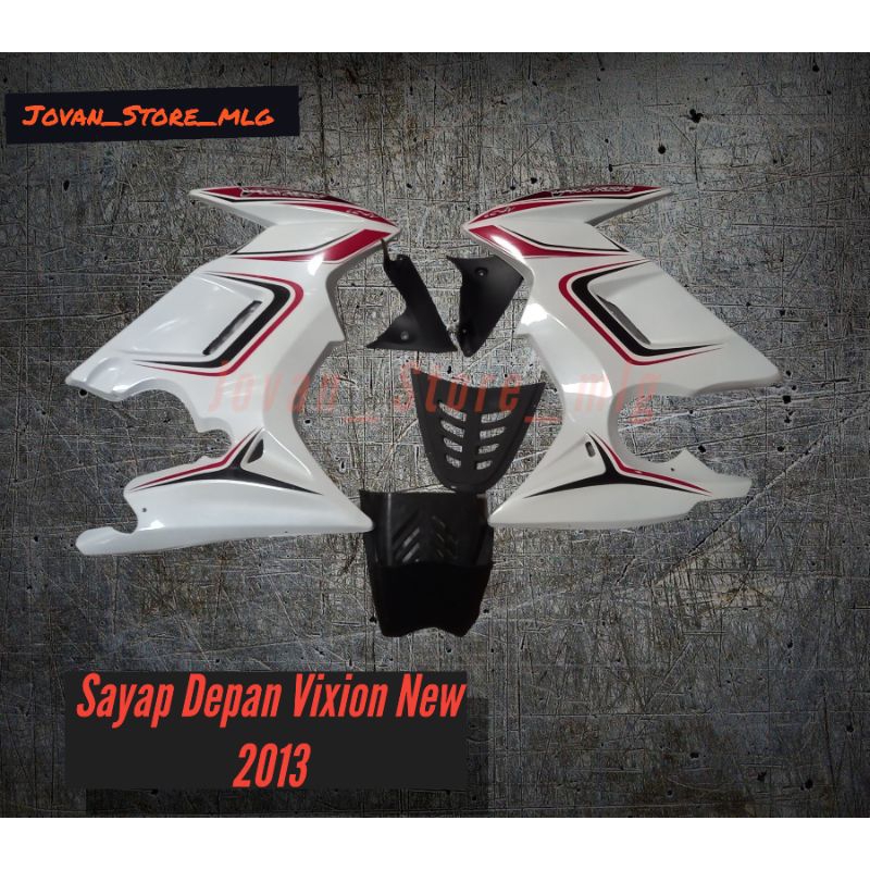 Half Fairing Sayap Depan Fairing Fering New Vixion 2013 2014 2015 NVL Model Ninja 250 + Segitiga Cover Mesin