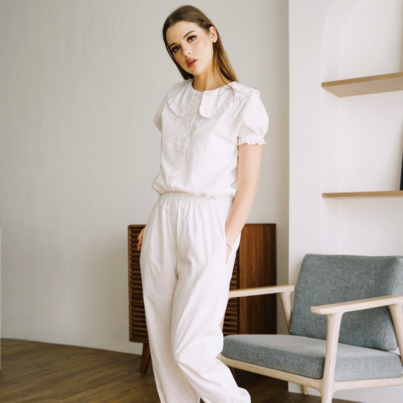 Bianco Pyjamas for Women (Short Sleeves Long Pants)