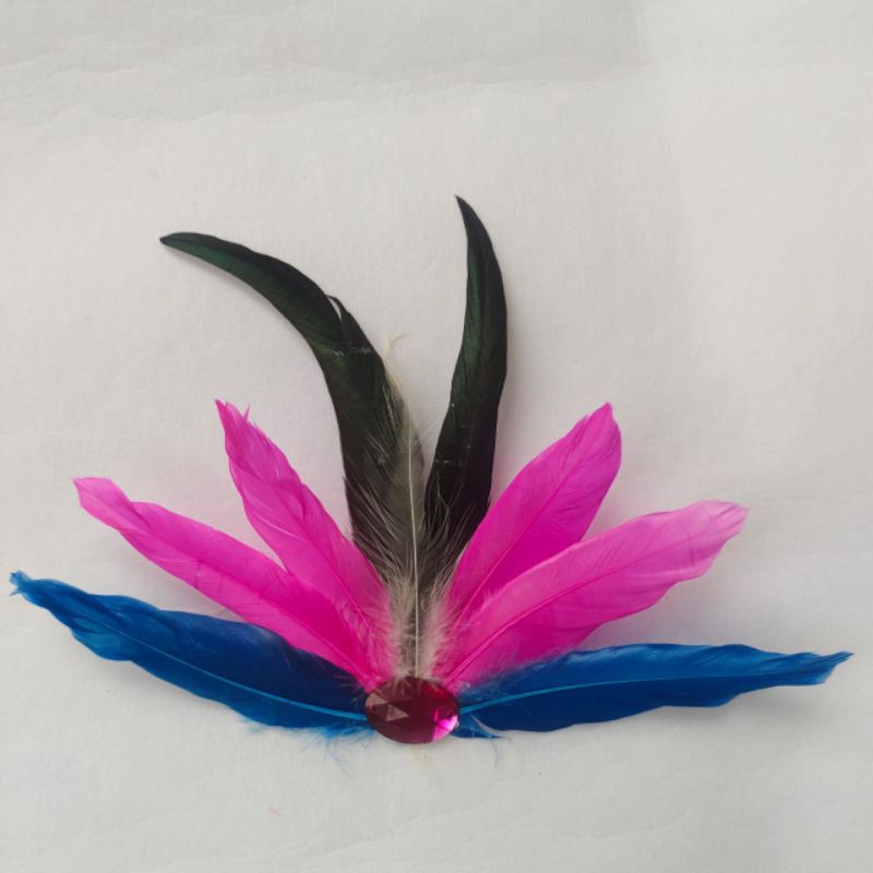 bandana bulu/aksesories kepala/hiasan bulu/hiasan kepala