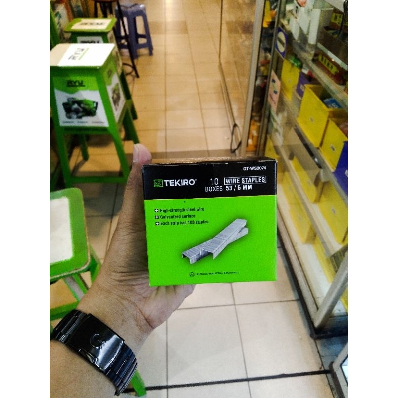 

Isi Staples Tembak / Isi Staples Tembak Type 53 6mm TEKIRO 1.000 pcs