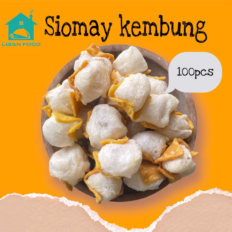 SIOMAY KERING KEMBUNG 5 BUNGKUS ISI 100 PCS / TERMURAH/LIBAN FOOD/5 BKS