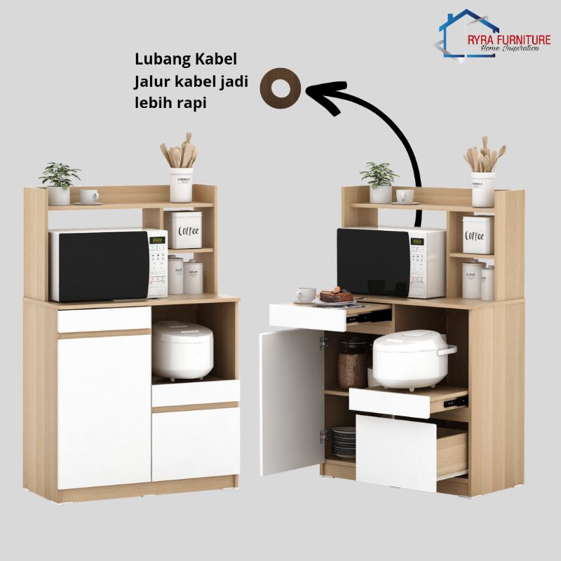 RAK DAPUR/LEMARI DAPUR/RAK MICROWAVE - LINUS KC80 - PIRA BY PRO DESIGN