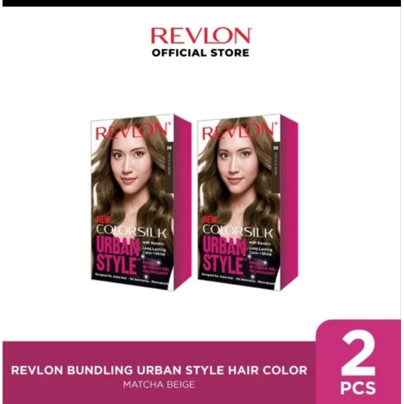 Revlon Urban Style Hair Color Cat Rambut Twin Pack Matcha Beige