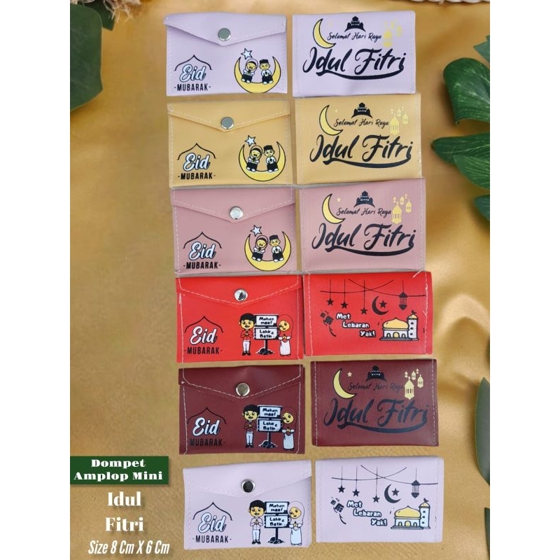 [ 12 pcs ]MINI DOMPET AMPLOP LEBARAN / IMPLEK NATAL PER PAC ISI 12 Pcs