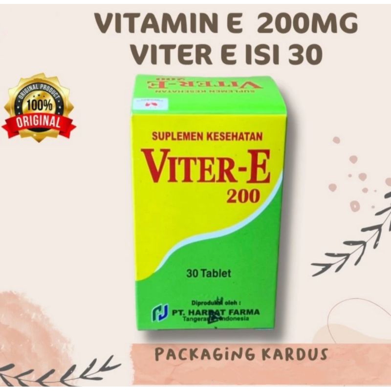 viter-e vitamin e 200 mg stamina dan daya tahan tubuh