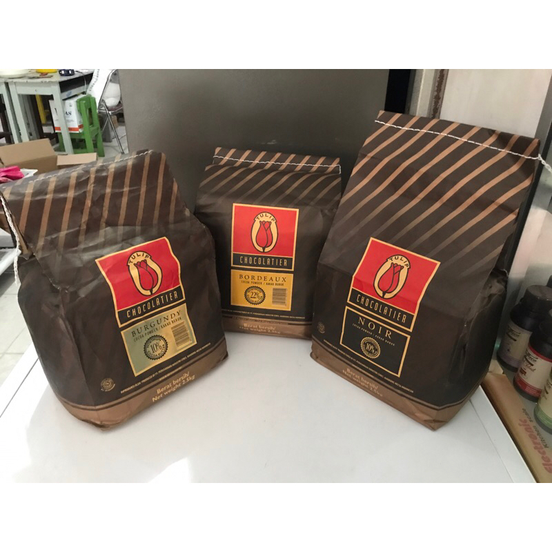 

TULIP Bordeaux Tulip Burgundy Tulip Noir Cocoa Powder Repack 100 gr cokelat bubuk coklat chocolate