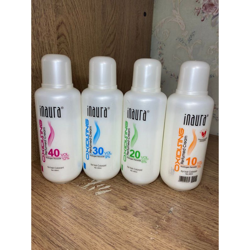 inauraa oxidising / peroxide inaura 200 ml inaura devloper 200 ml , inaura oxidant cream
