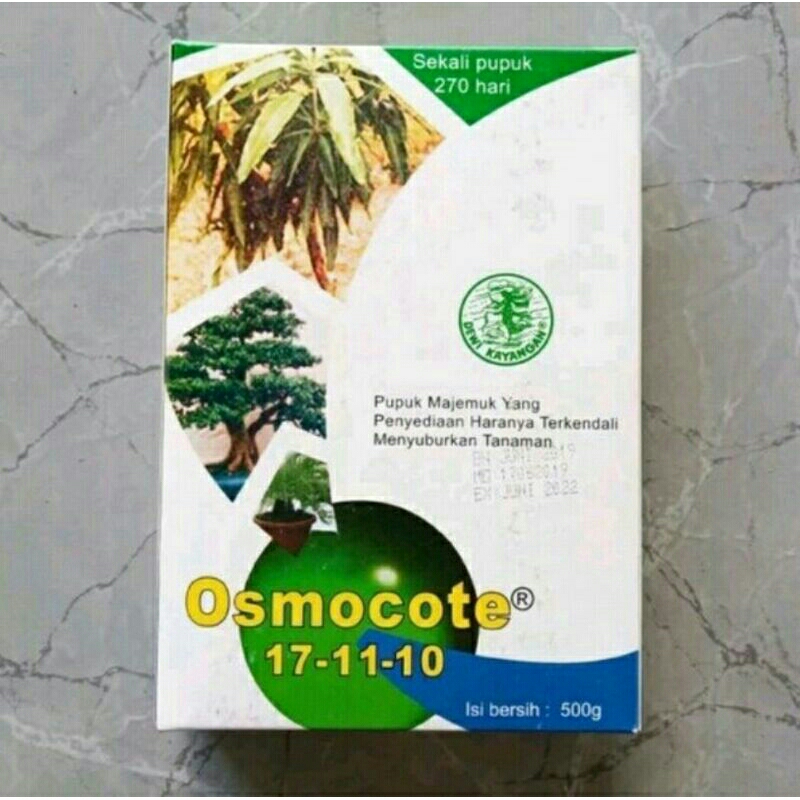 pupuk OSMOCOTE 17 11 10 dekastar 500gr kemasan pabrik