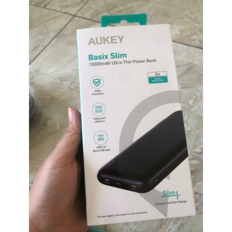 Powerbank aukey Basic Slim 10000 MAH