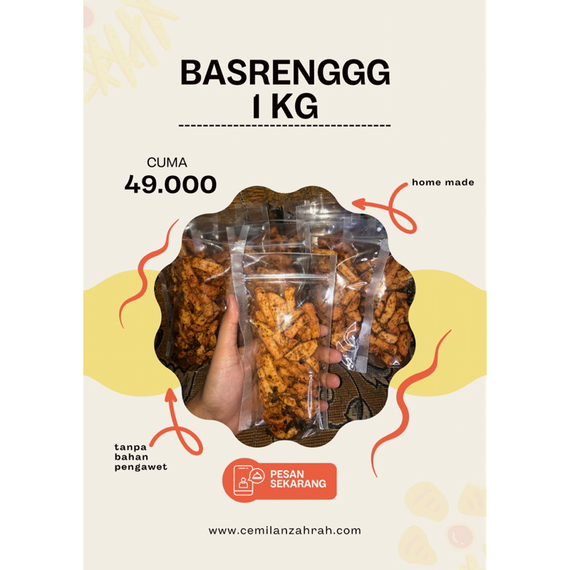 

Basreng Pedas Daun Jeruk 1 kg