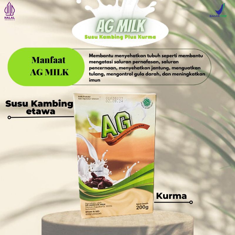 

(BISA COD) AG MILK SUSU KAMBUNG ETAWA PLUS KURMA