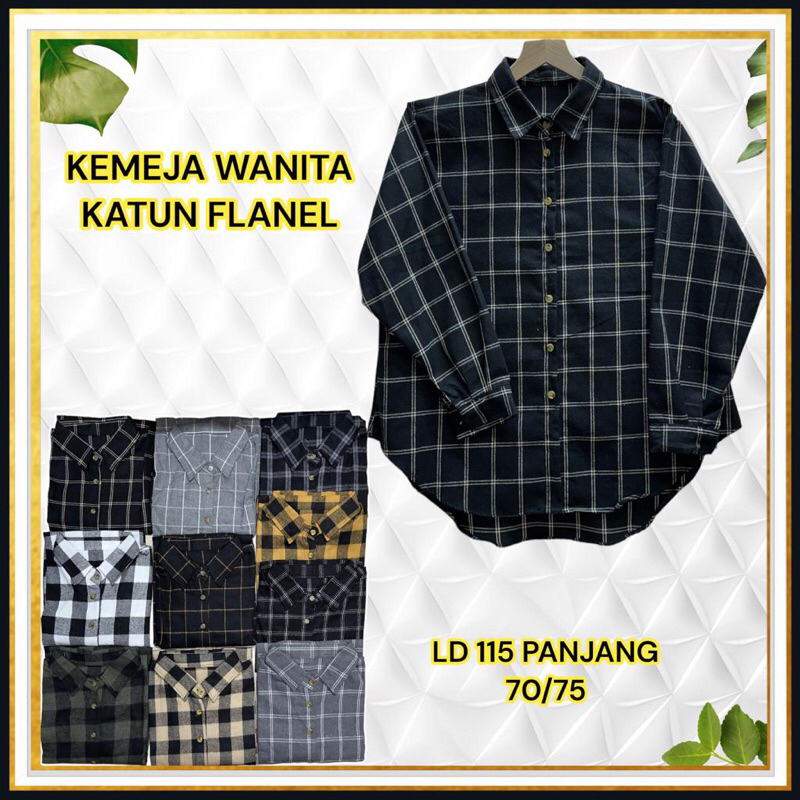 Kemeja Flanel Wanita