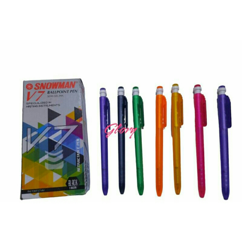 

Ballpoint/Ballpen/Pulpen/Pen/Semi Gel Pen Snowman V7