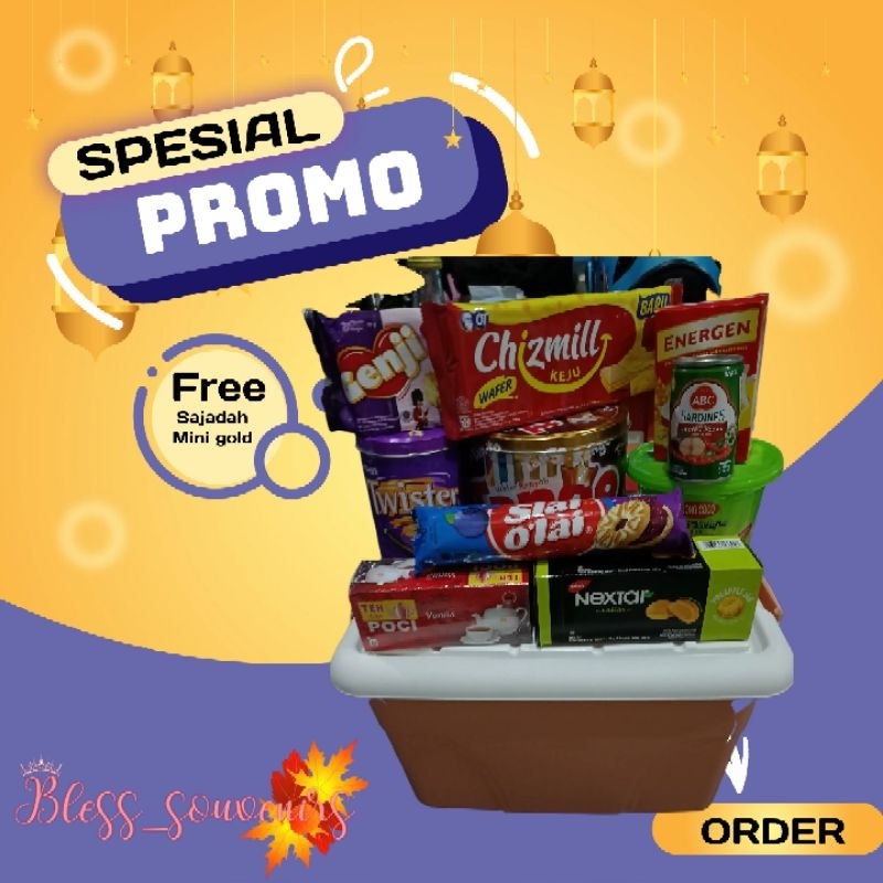 

Parcel lebaran ekonomis - free sajadah+minigold