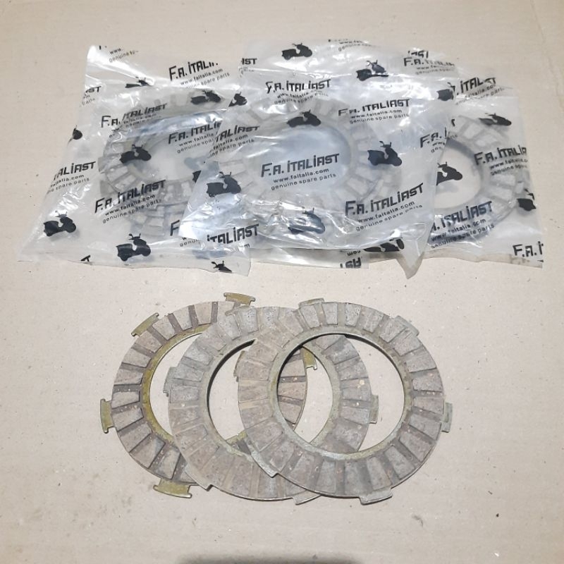 kampas kopling vespa super sprint px ps per6 fa italia racing