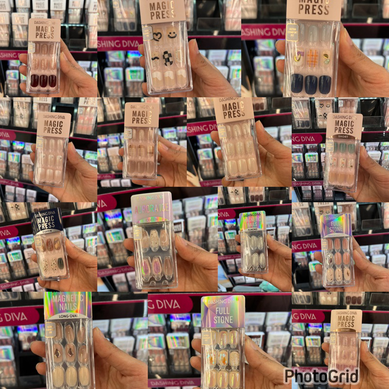 PO OLIVE YOUNG KR press nail fake kuku palsu motif simple jastip korea handcarry