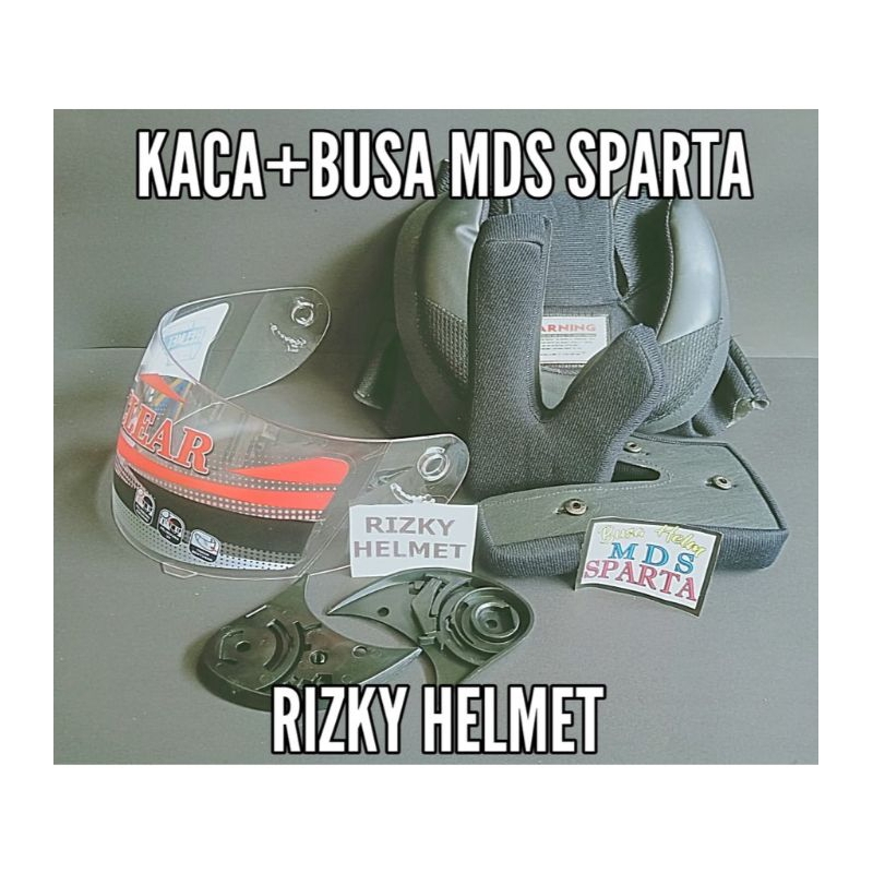 Busa helm MDS Sparta + Kaca Helm MDS SPARTA + Rachet
