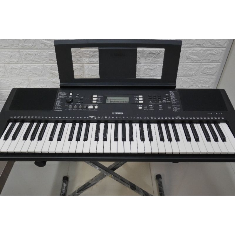 Keyboard Yamaha PSR E363 + STAND + COVER bekas second preloved