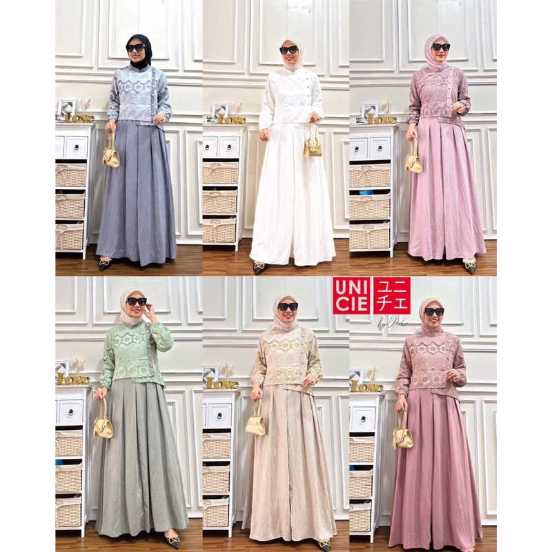 [BISA COD] Gamis By Unicie