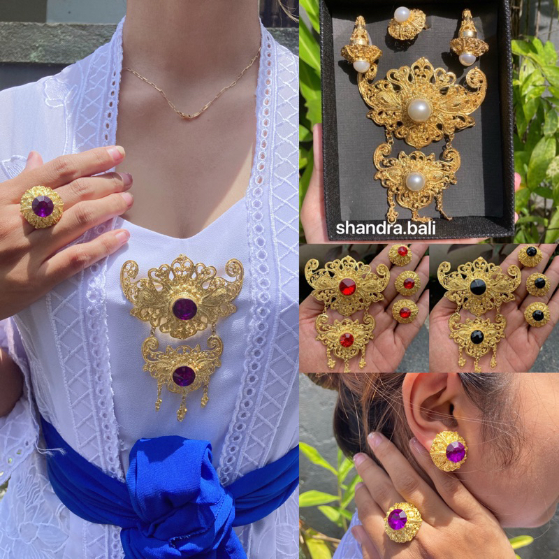 Set Bros Alpaka Maya Mutiara Subeng Cerorot Kebaya Nikahan