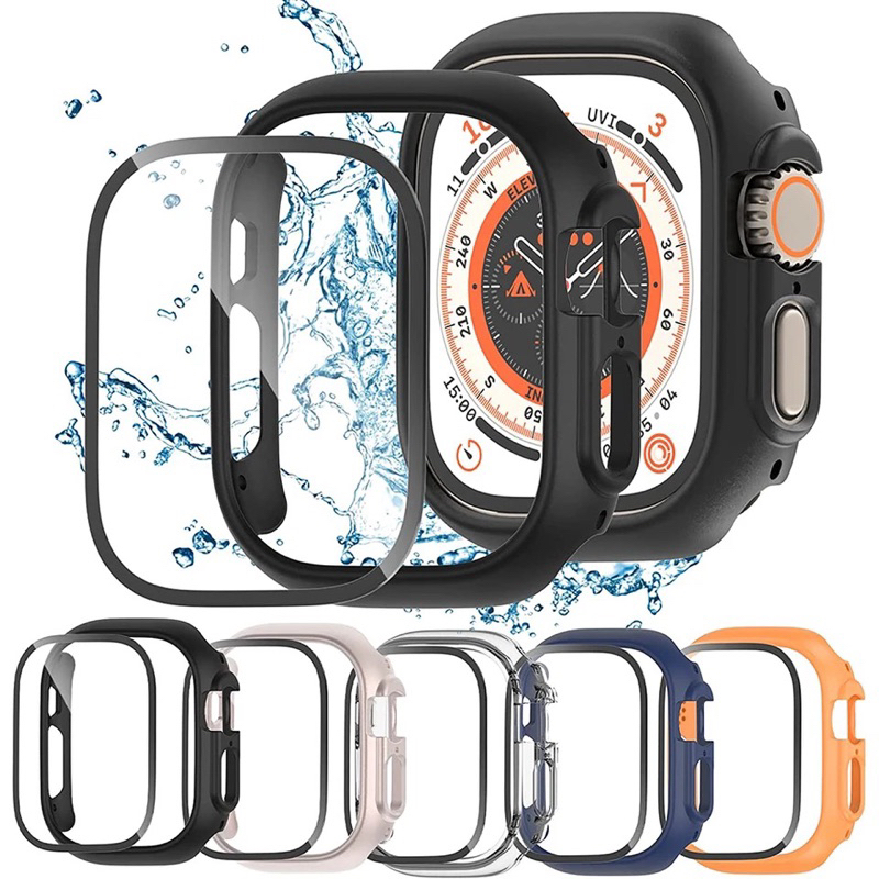 Case Tempered glass 9H Full Protection Apple watch ULTRA 8 49mm anti gores cover bumper hard metalic casing iwatch