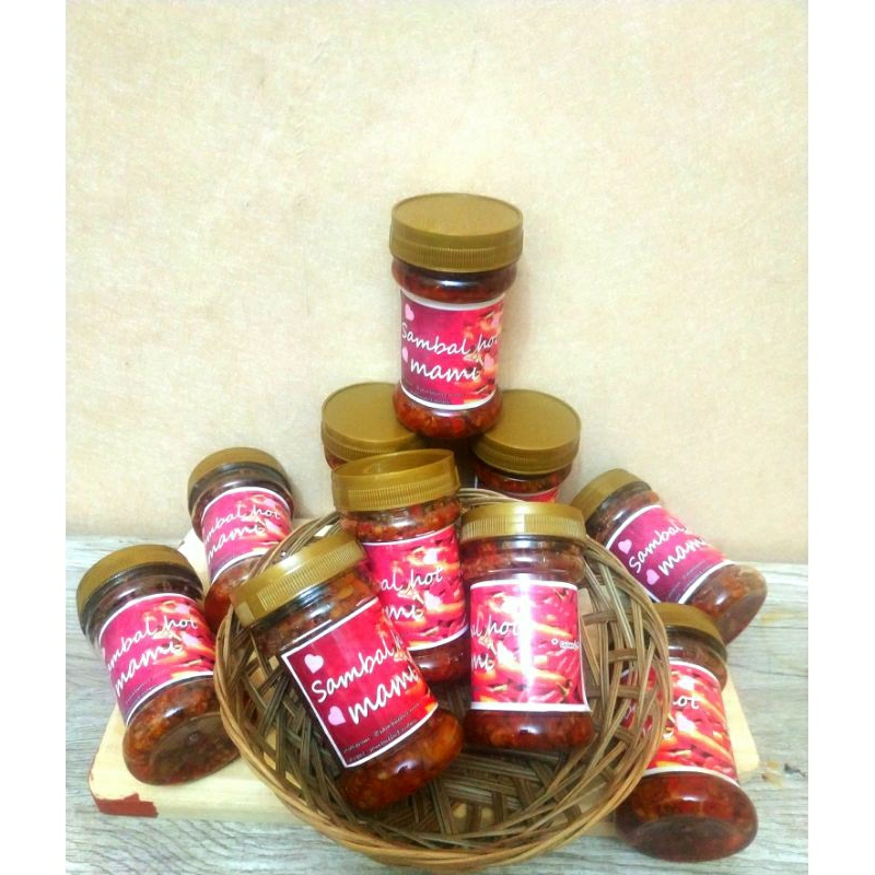 

Sambal Cumi pedas/Sambal Bawang/Sambal cumi Pete/Sambal Teri/Super Pedas/ 150ml