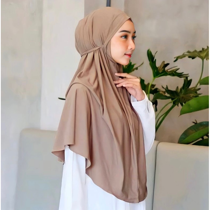 JILBAB BERGO NON PET JERSEY L PREMIUM