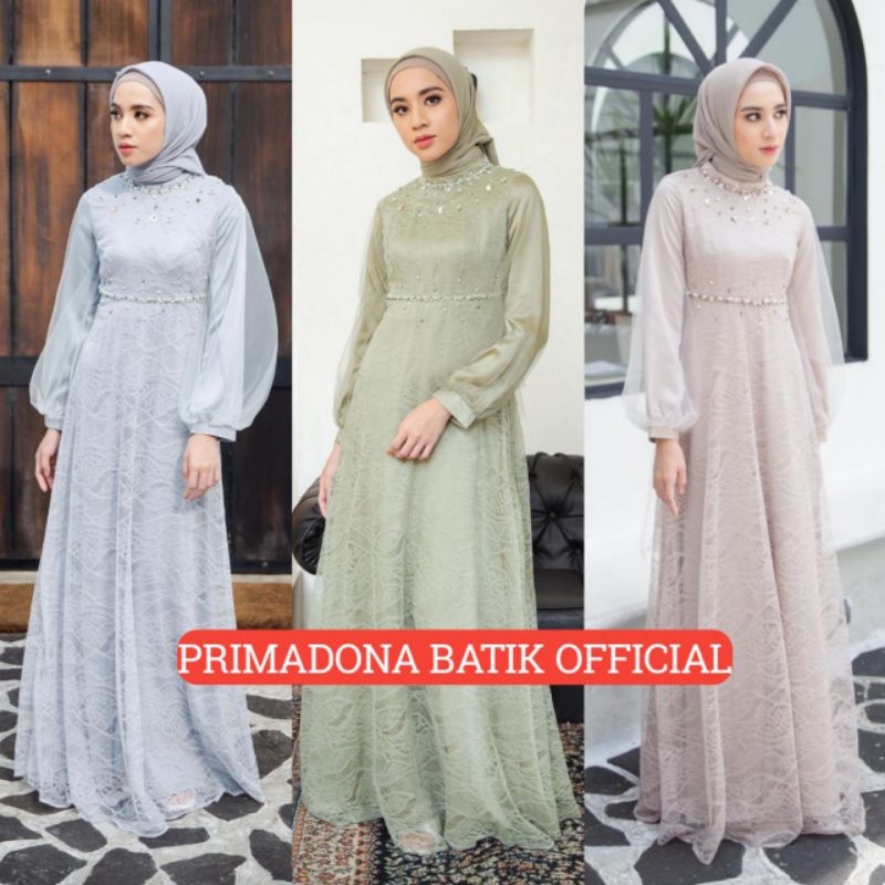 GAMIS PESTA MEWAH NADINE DRESS/ BAJU PESTA MUSLIM / SERAGAMAN BRIDESMAID