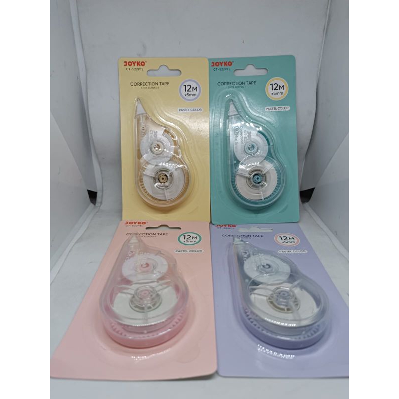 Tip X Pita Label Tarik Correction Tape Jinuo Joyko warna warni 1 pcs