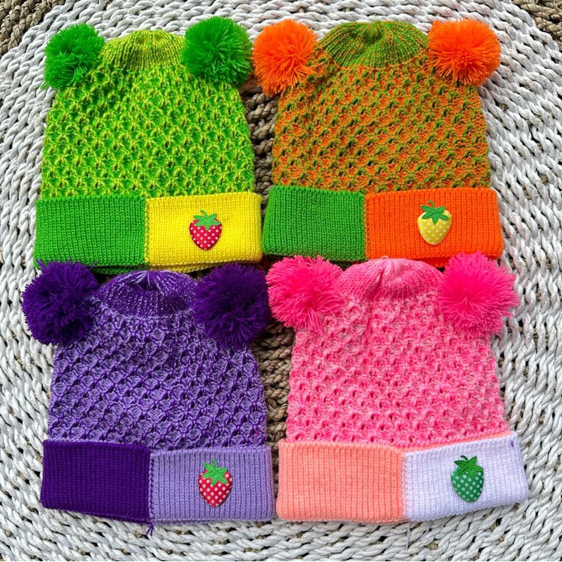 1 PCS Kupluk Bayi Topi Rajut Bayi Topi Kekinian Bayi Cindung Kepala Bayi ASYAM BABY