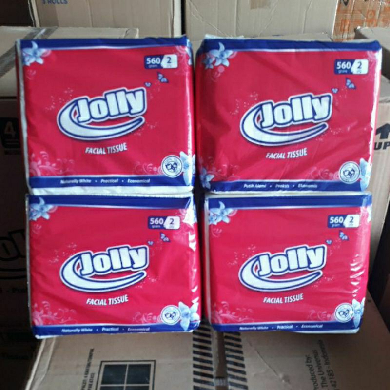 Tissu jolly 250s Murah 1 pack 4 pcs 2 ply