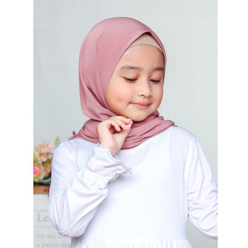 PASHMINA INSTAN ANAK JERSEY USIA 3 - 6 Tahun