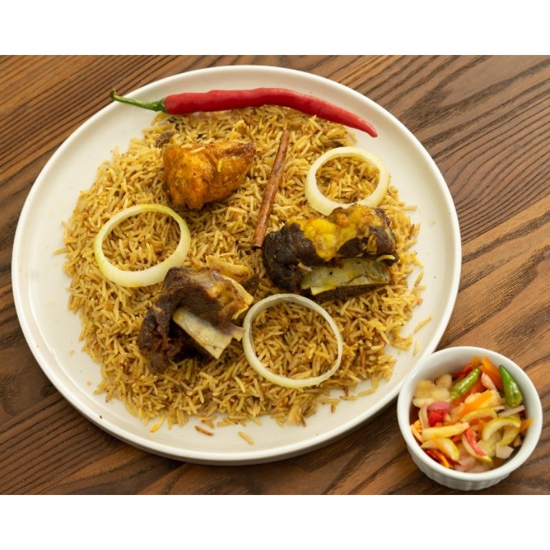 

Beras Basmati Premium 1kg & Bumbu Basah untuk 1kg Beras Nasi Kebuli