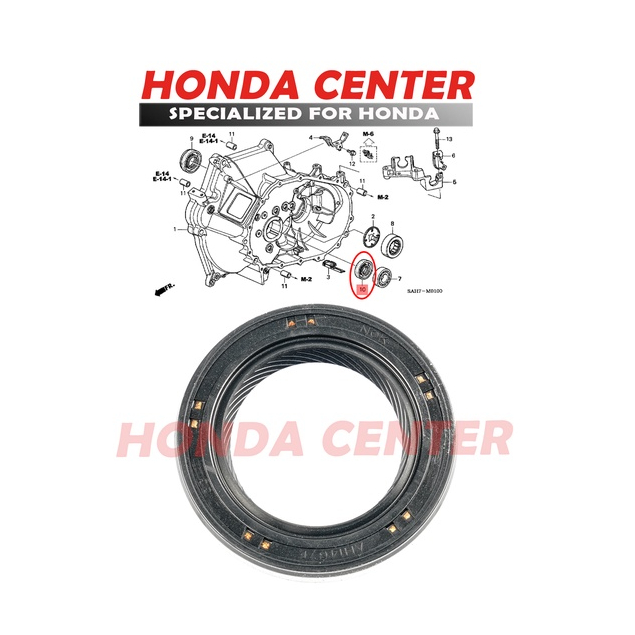 Oil seal sil input shaft as kopling manual honda brio 2013 2014 2015 2016 2017