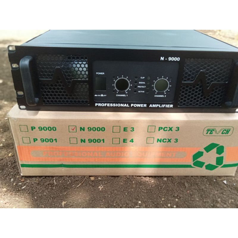 Bok power Amplifier 3U N9000 plat hitam tebal kualitas SNI