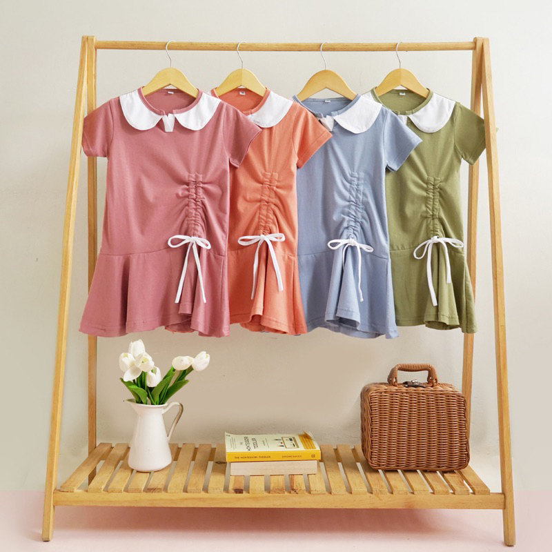 BELLA DRESS | DRESS ANAK PEREMPUAN 1-5 TAHUN LUCU VIRAL