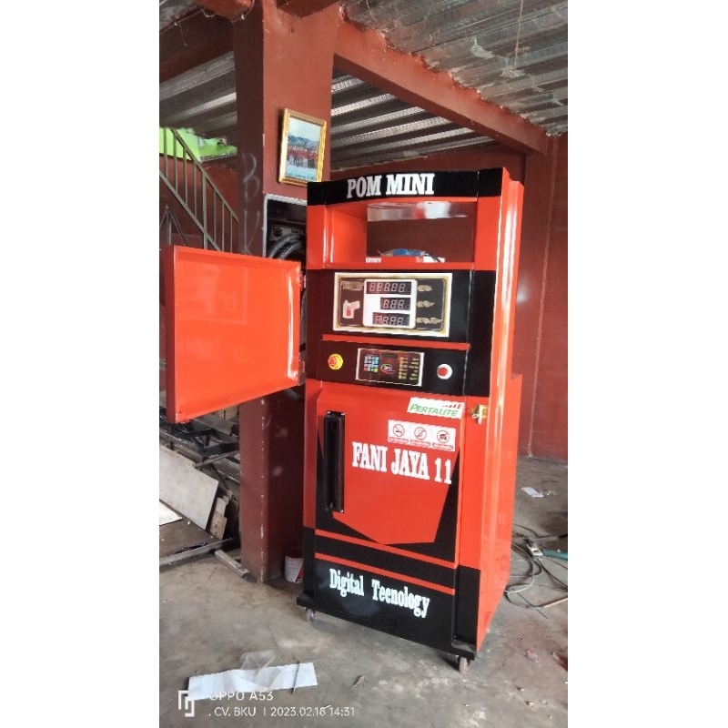 Pertamini/pom mini digital versi tutup kapasitas 100 Ltr
