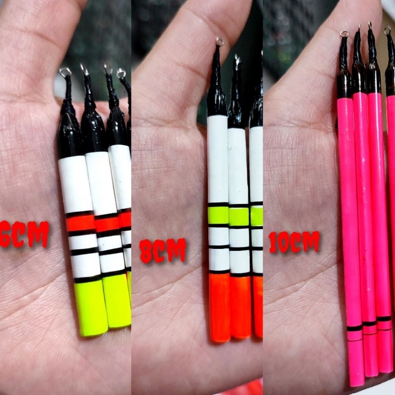 Pelampung pancing bulu merak 6cm 8cm 10cm